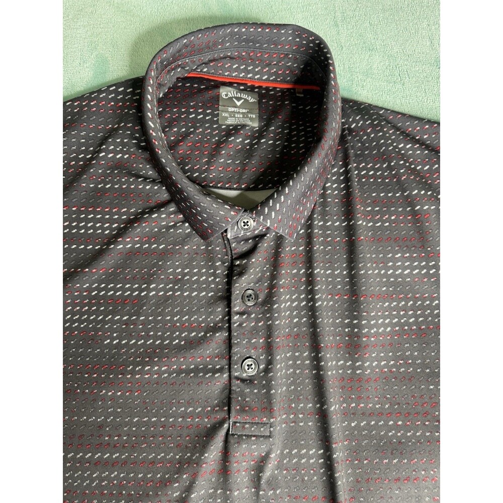 CALLAWAY OPTI DRI GOLF POLO SHIRT MULTI MENS XXL 2XL EXCELLENT